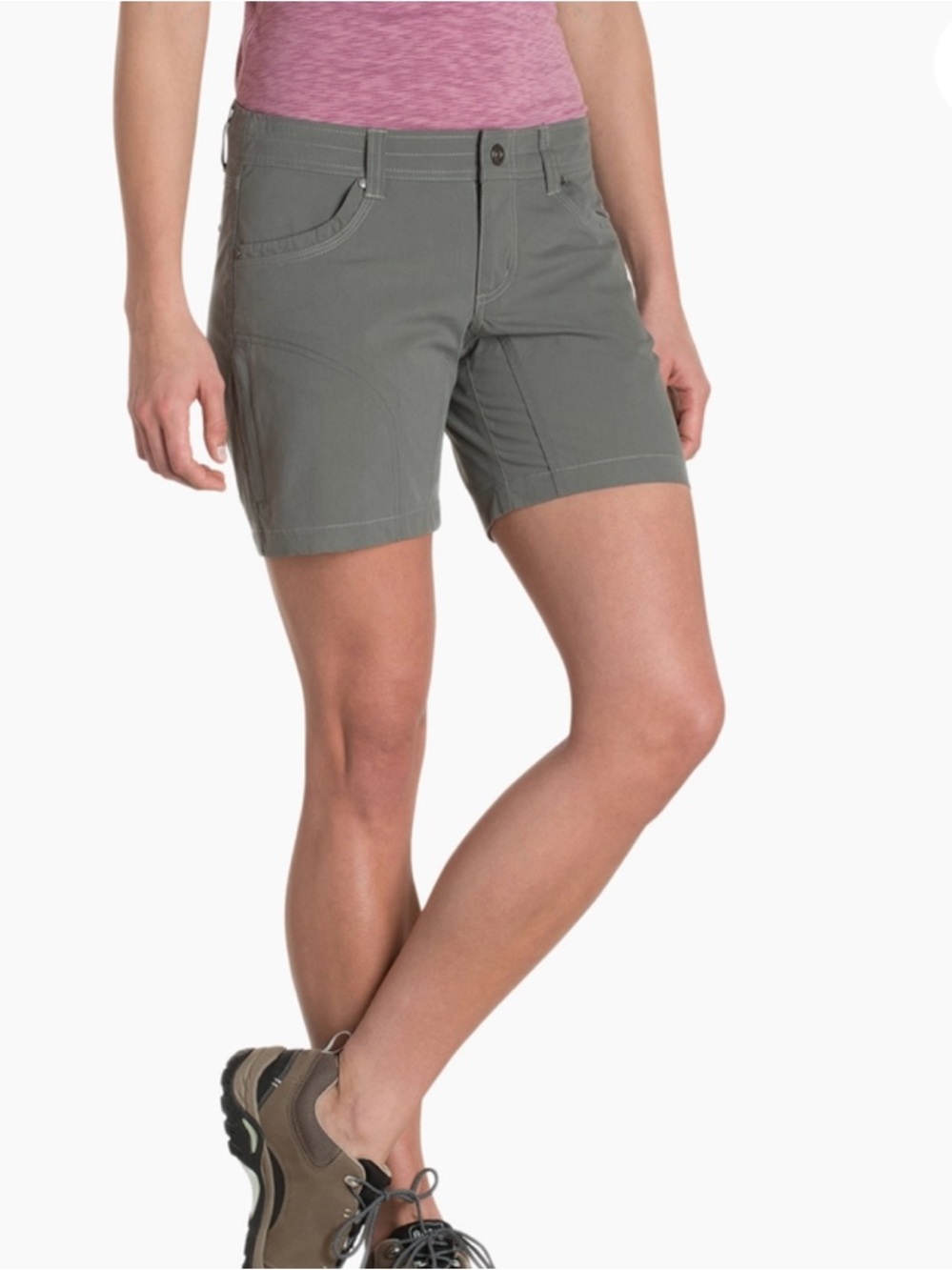 Women's Performance Stretch Shorts - Slate Gray